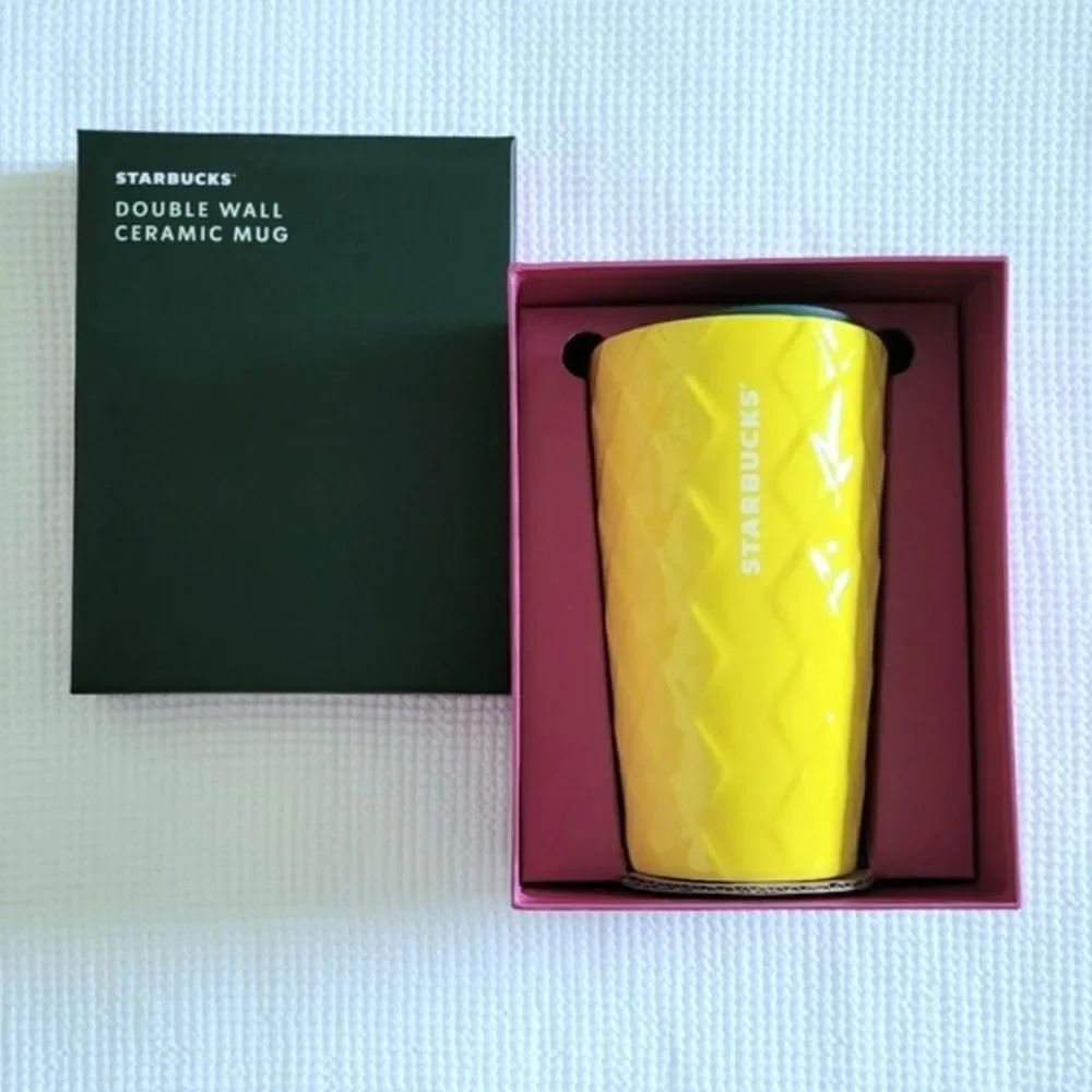 ✨️HP✨️Starbucks☕️ Hawaii🌺 Collection 12oz Pineapple🍍 Double✌️ Wall Ceramic Mug